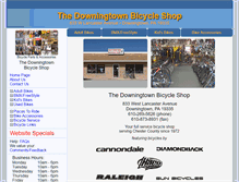 Tablet Screenshot of downingtownbike.com